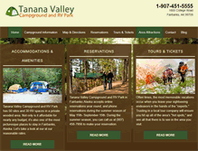 Tablet Screenshot of fairbankscampgroundandrvpark.com